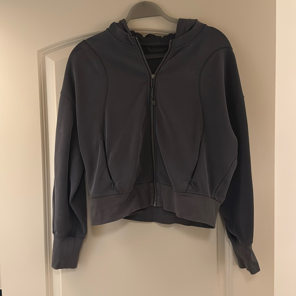 Lululemon Softstreme Full Zip Hoodies | Grey, Size 6